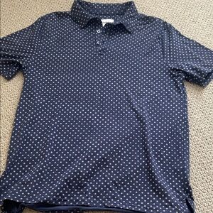 Goodfellow & Co Navy Polo with White Dot Print